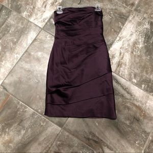 Eggplant purple formal dress